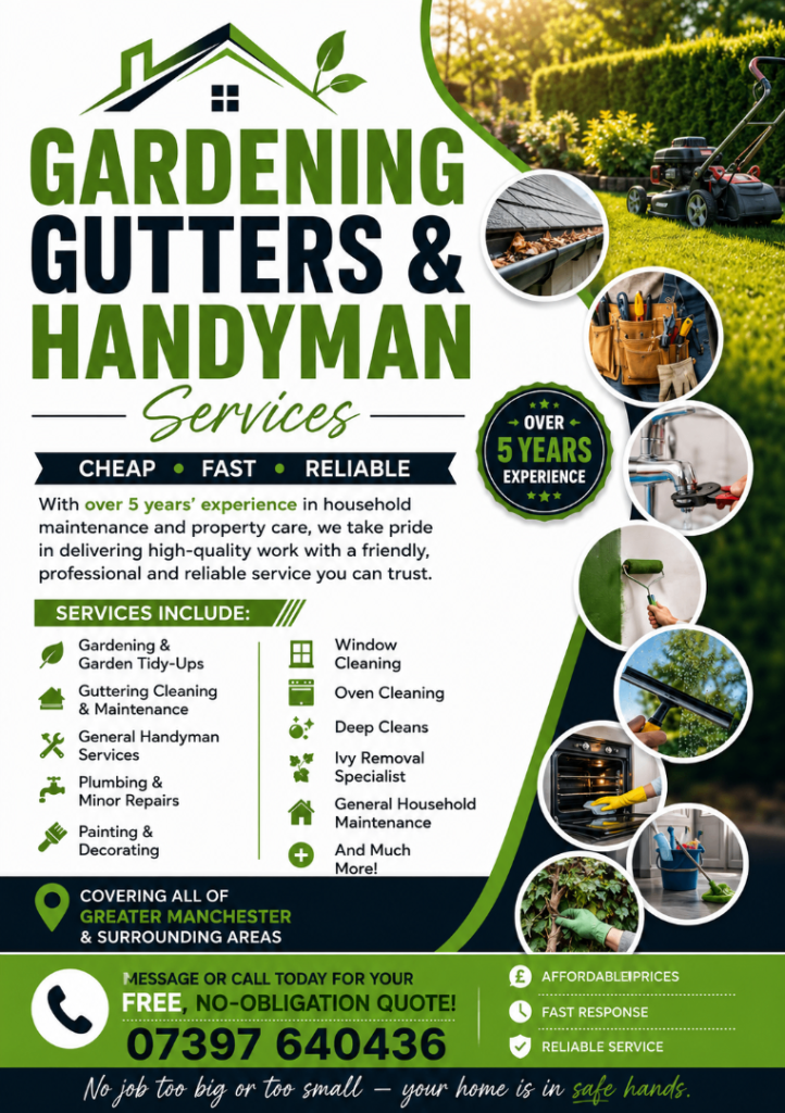 Handy man and gardening services