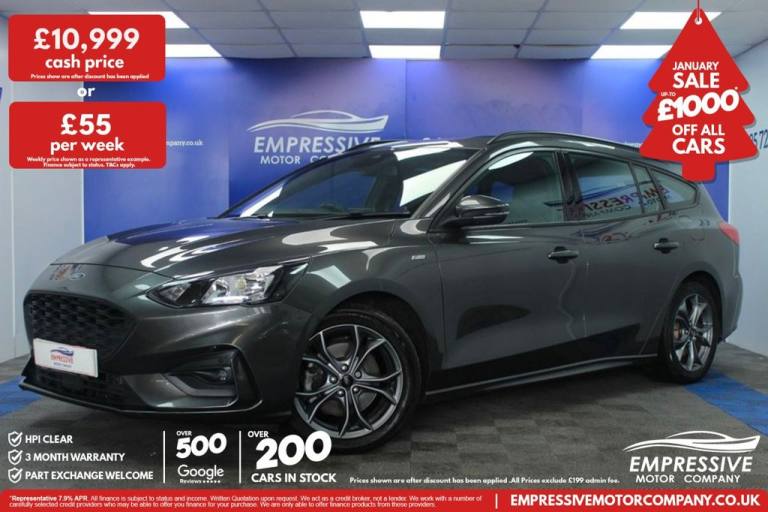2019 68 FORD FOCUS 1.0T ECOBOOST ST-LINE ESTATE 5DR PETROL MANUAL EURO 6 (S/S) (