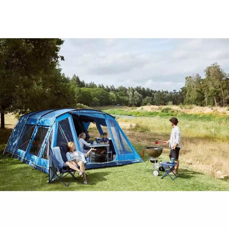 Vanguard Eclipse 6 Berth Premium Family Tent c/w Footprint, Carpet, Porch Extension & Instructions