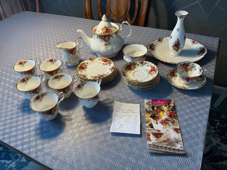 Royal Albert Old Country Roses Tea set. Space needed. Now  down to £80
