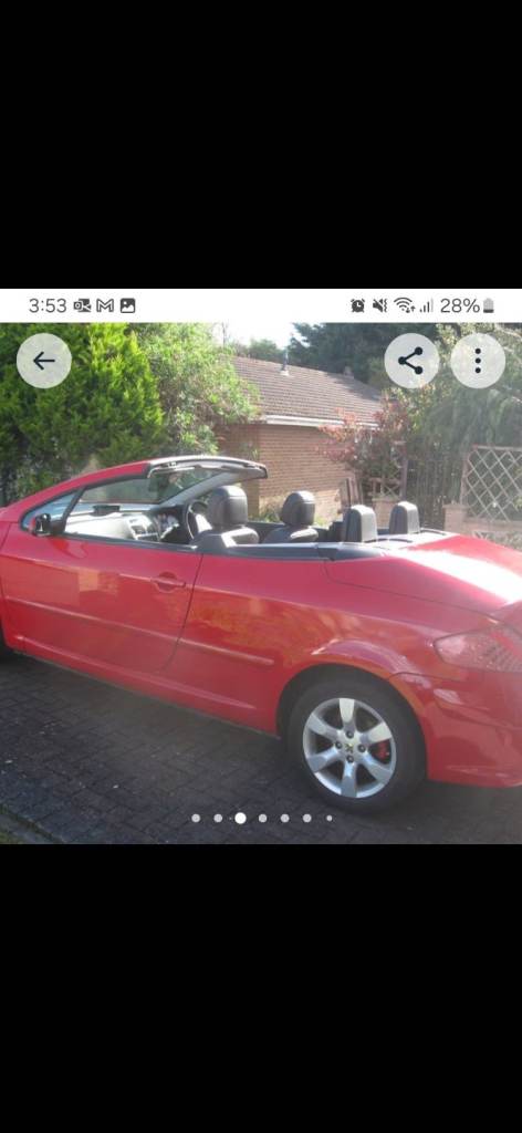 Peugeot, 307, Convertible, 2008, Manual, 1587 (cc), 2 doors