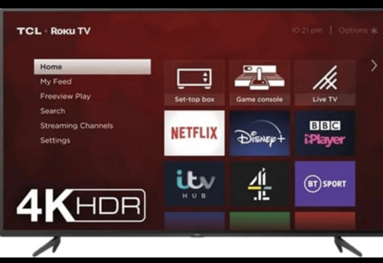 TCL 43" UHD 4K HDR Roku Smart TV