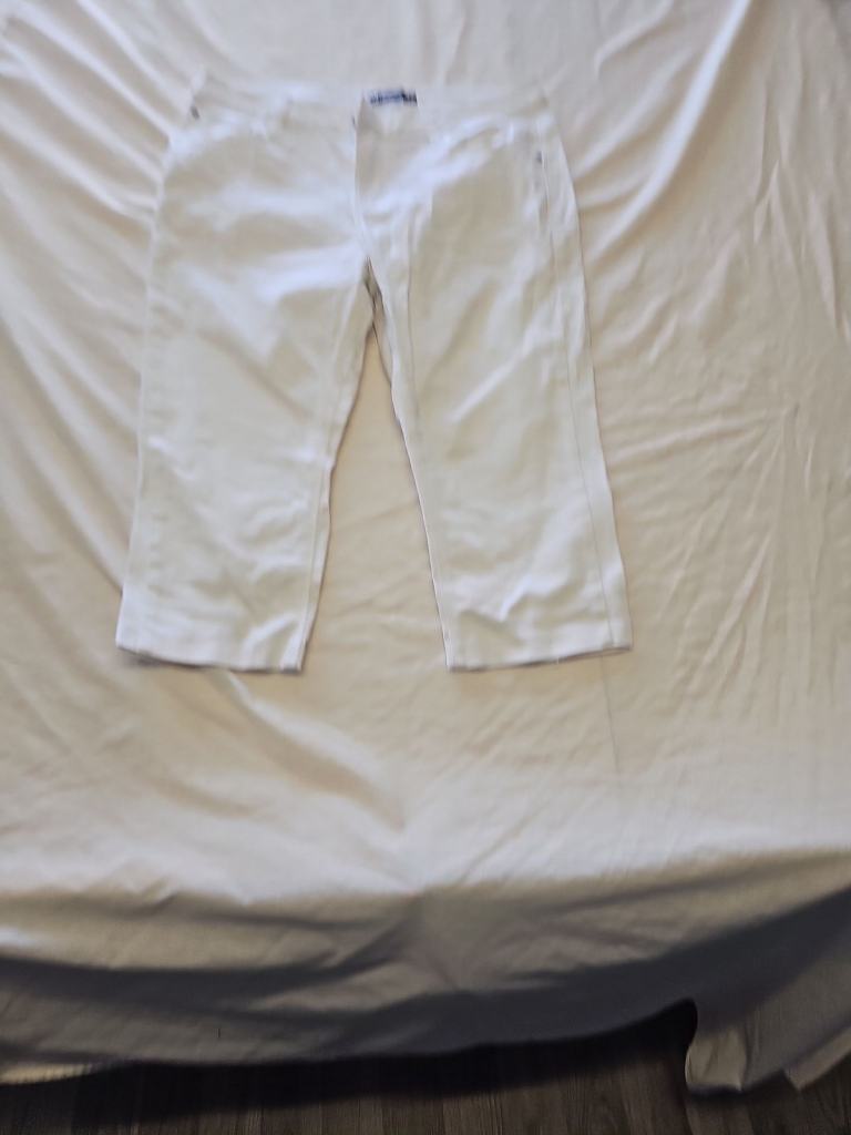 Lee Perfect Fit White Cropped Denim Trousers w32 DD963