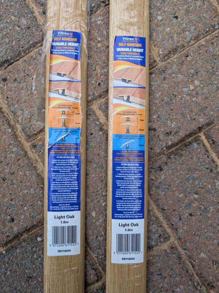 Vitrex laminate flooring threshold 1.8m