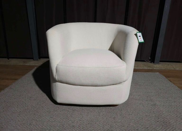Cream Fabric Armchair