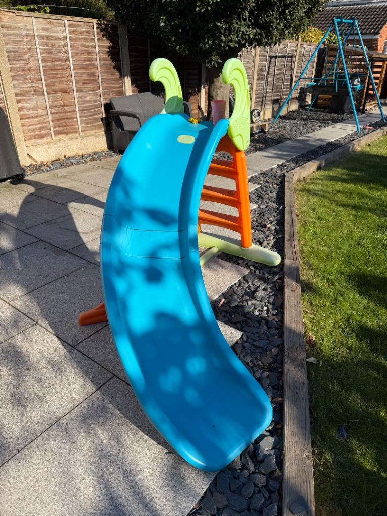 Feber curved Child slide with hose pipe connection for water slide
