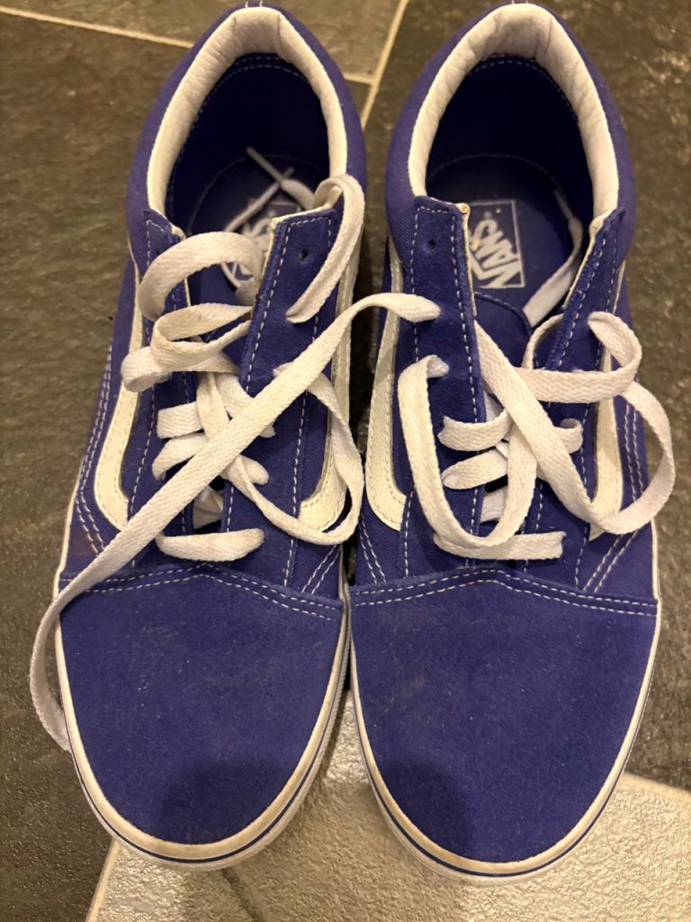 Vans purple checkerboard 5.5 