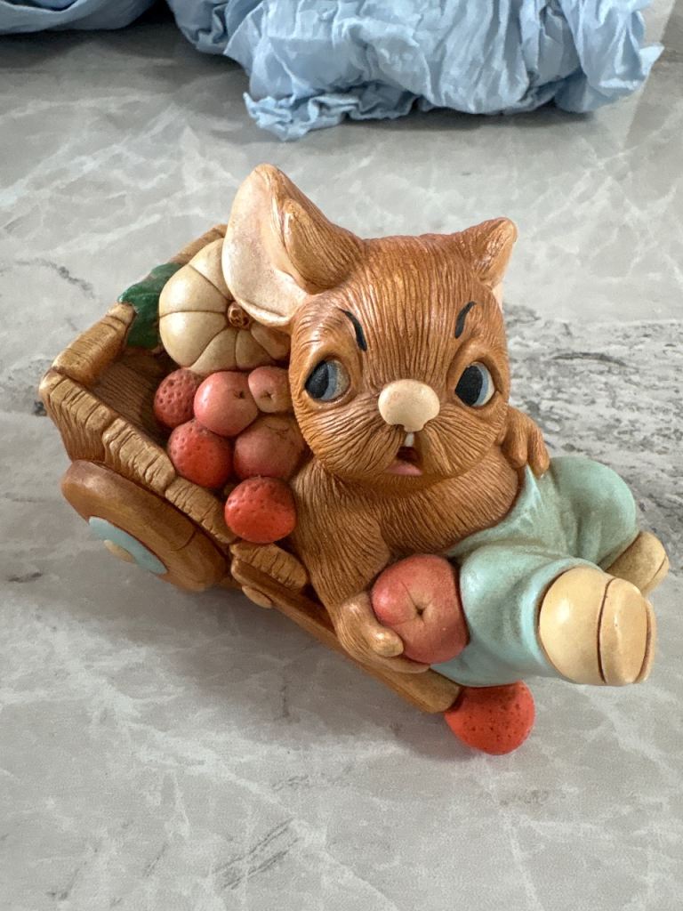 Three Pendelfin rabbit ornaments