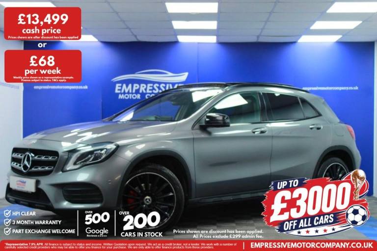 2017 67 MERCEDES-BENZ GLA 2.1 GLA220D AMG LINE (PREMIUM PLUS) SUV 5DR DIESEL 7G-