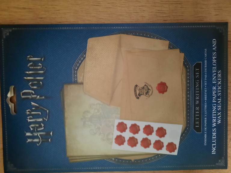 New Harry potter writting set and colouring book.