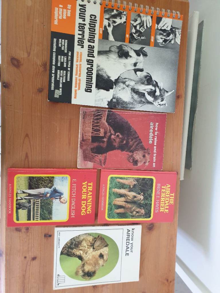 Airedale terrier books and tools