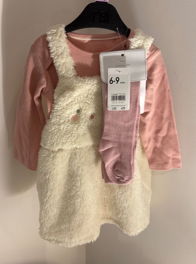bunny pinafore dress