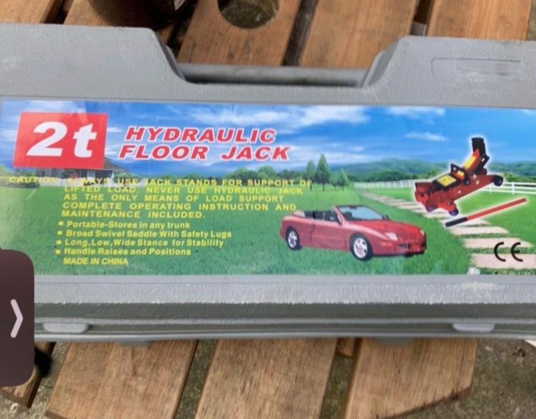 as new 2 tonne trolley jack