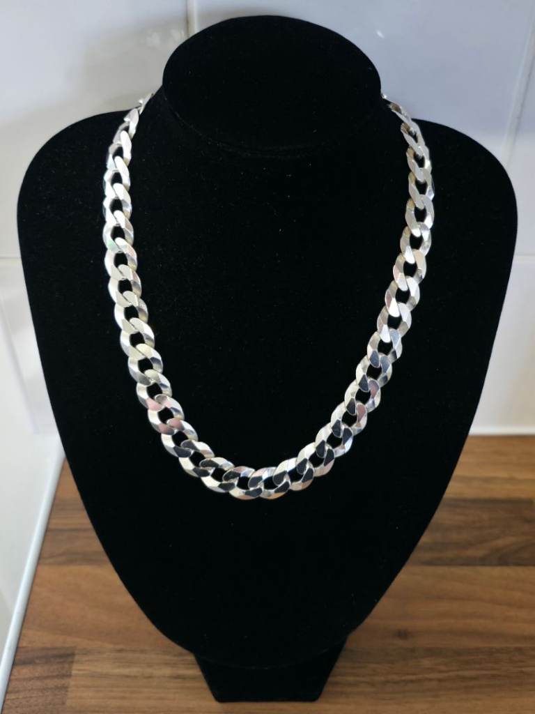 Sterling silver curb chain 925