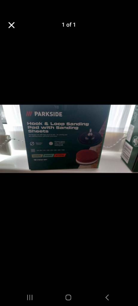 Parkside hook & loop sanding pad kit