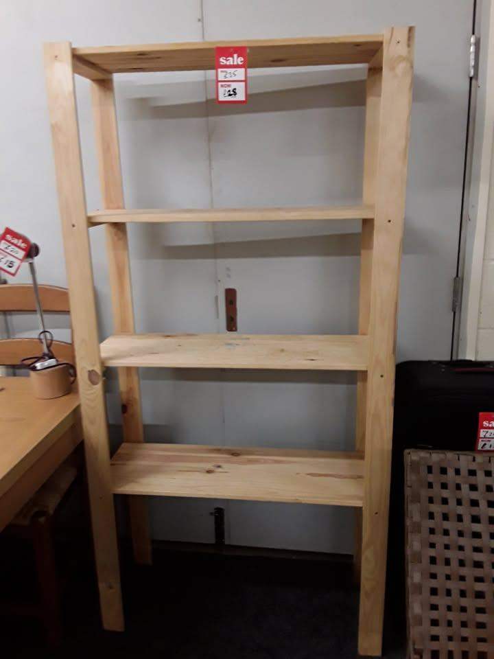 Pine shelving unit Copley Mill Low Cost Moves 2nd Hand Furniture STALYBRIDGE SK15 3DN