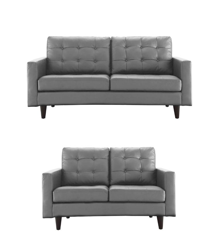 2 & 3 Seater Sofas Grey Excellent Condition