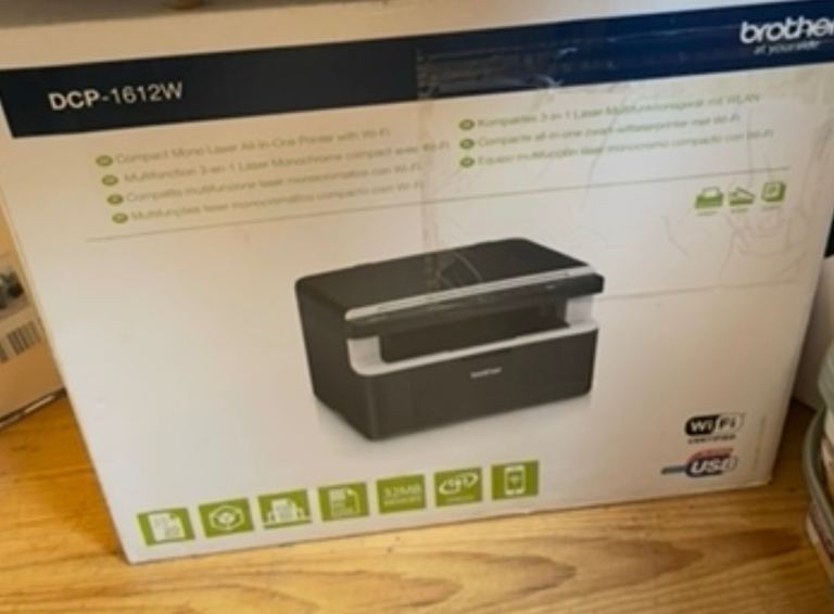 Brother DCP-1612W Compact Mono Laser Printer with Wi-Fi