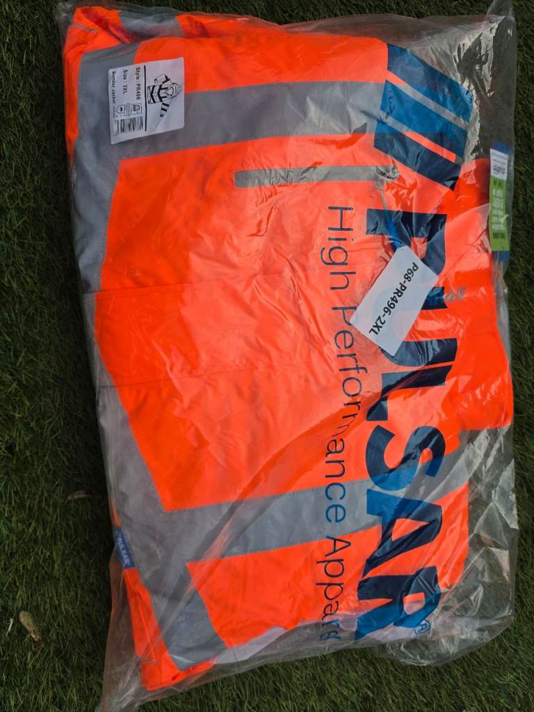 Pulsar orange hiviz jacket 