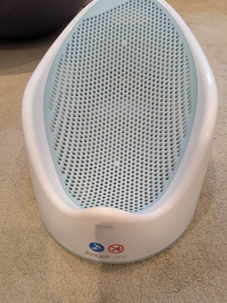 Angelcare Baby Bath Support – White/Blue, As Good As New