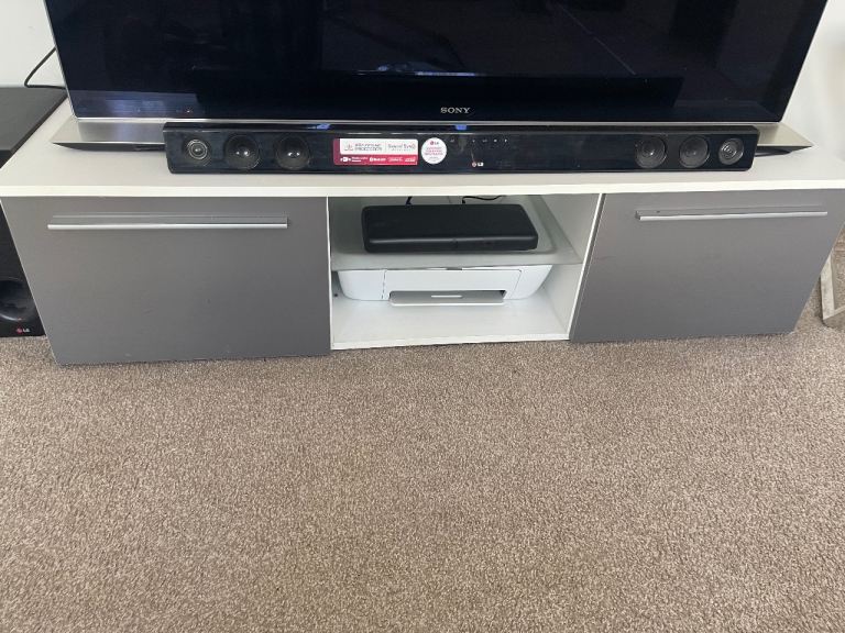 Grey tv stand
