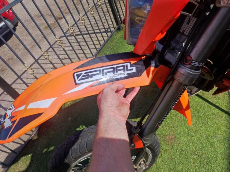 Ktm sxf 350 cc front fender mudguard may if others Mx supermoto trials etc