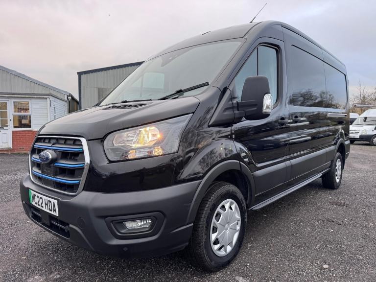 2022 Ford E-TRANSIT 350 TREND BLACK. LWB VAN. ONLY 6470 MILES APPLEPLAY.AC.NAV. 