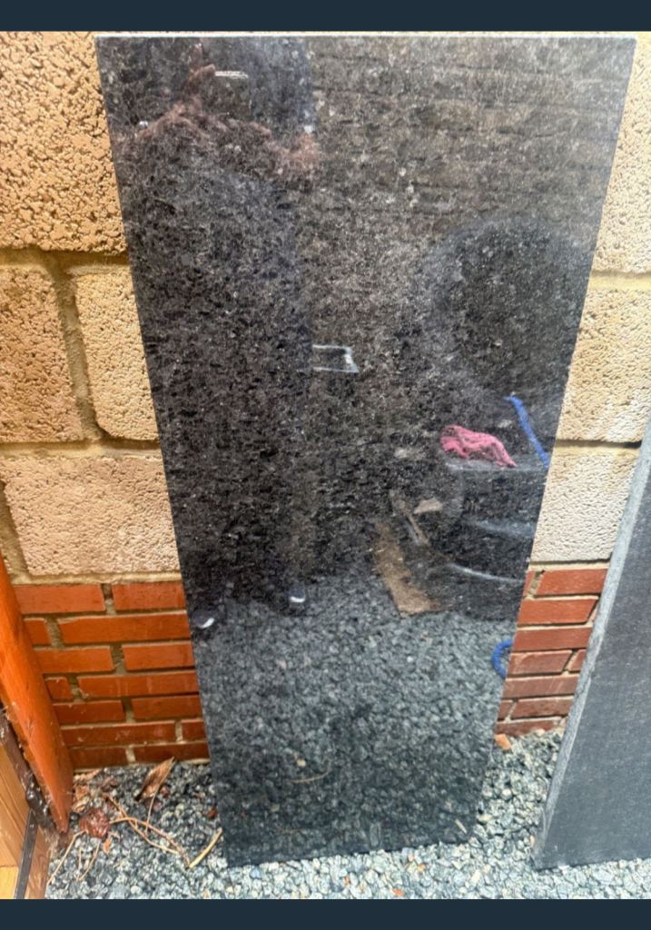 2 solid granite slabs