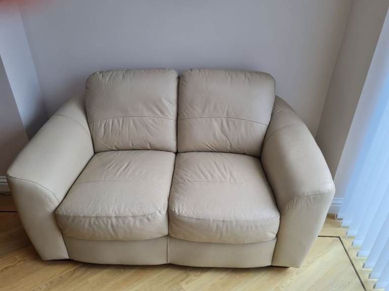 Leather 2 seater sofa
