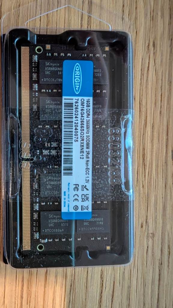 image for Memory 16gb DDR4 2666MHZ SoDimm