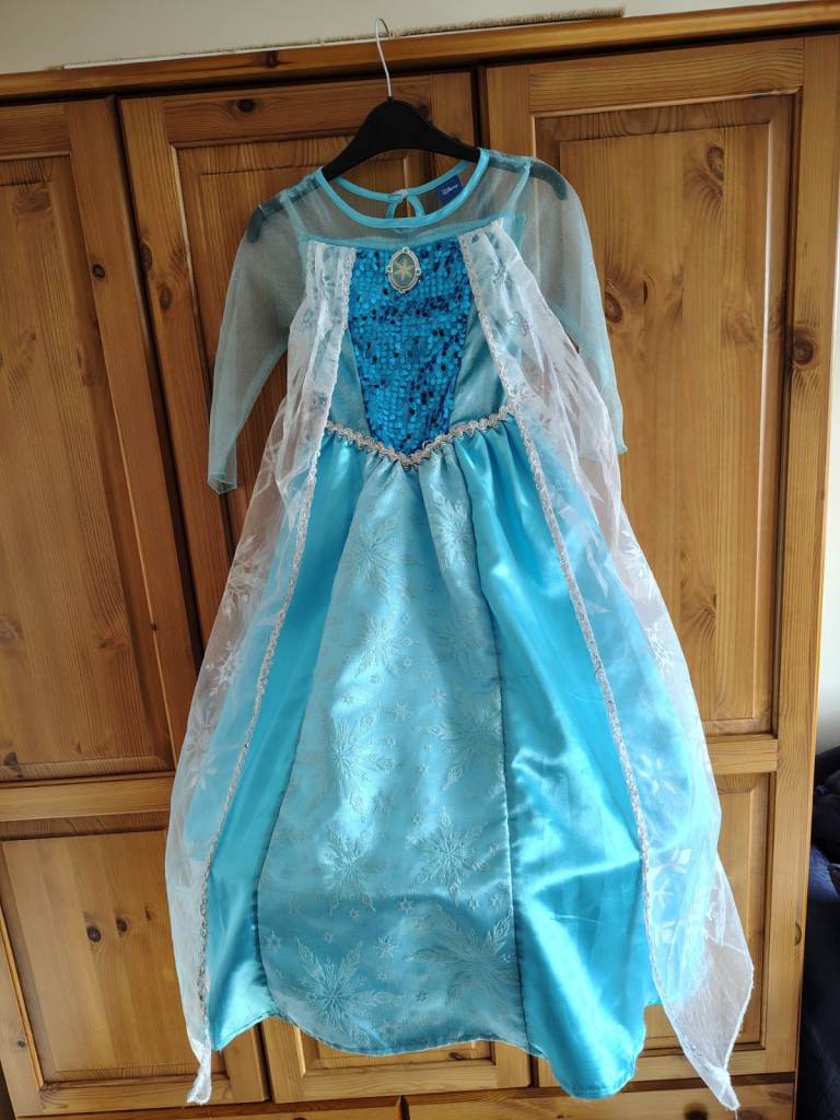 Official Disney Frozen Elsa Fancy Dress Costume Age 6-7 Years