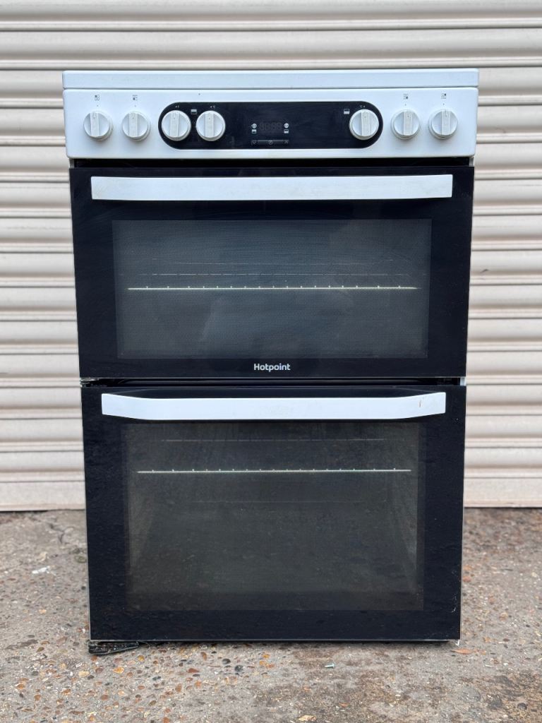 Hotpoint electric cooker 60cm ceramic double oven 3 months warranty