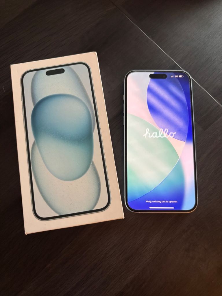 iPhone 15 plus blue 128gb excellent condition