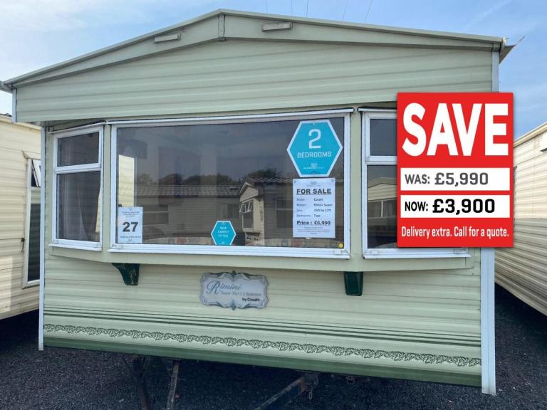 Cosalt Rimini Super 35x12 2 Bedroom Static Caravan for Offsite Sale, Self Build