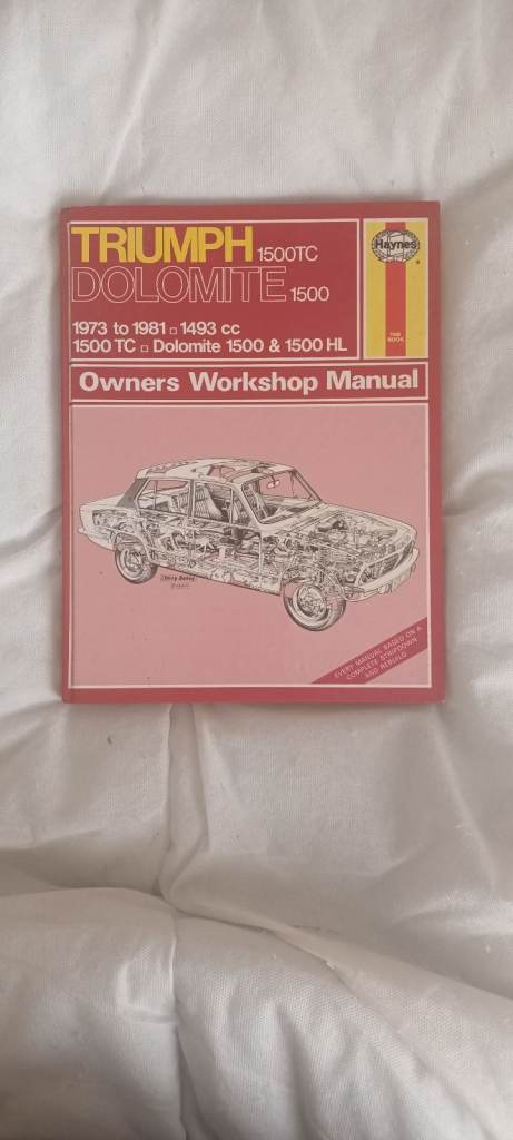 Haynes Manual Triumph Dolomite 