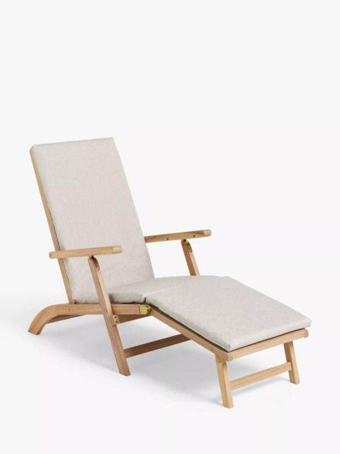 John lewis Acacia wood steamer chair sun lounger £299 online
