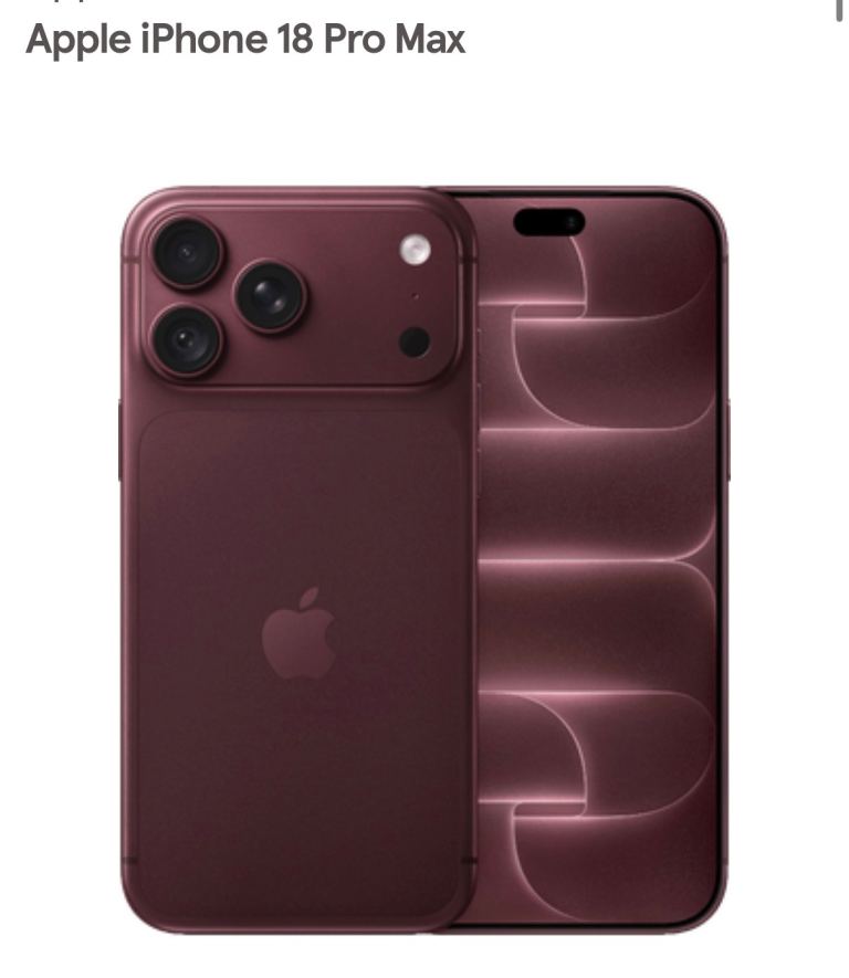 Apple iPhone 18 Pro Max – Brand New, 