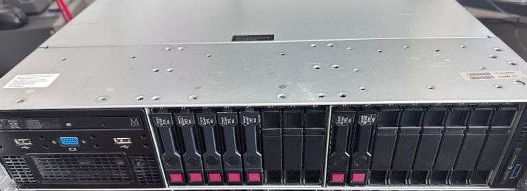 HP DL380 Gen9 SERVER 2*E5-2650 2.3ghz, 20-core, 96gb RAM, 16-bay 2.5” VMWARE ESXi v7, Dual PSU