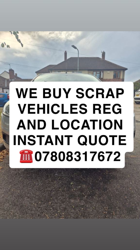 We Buy Scrap Vehicles - Instant Quote