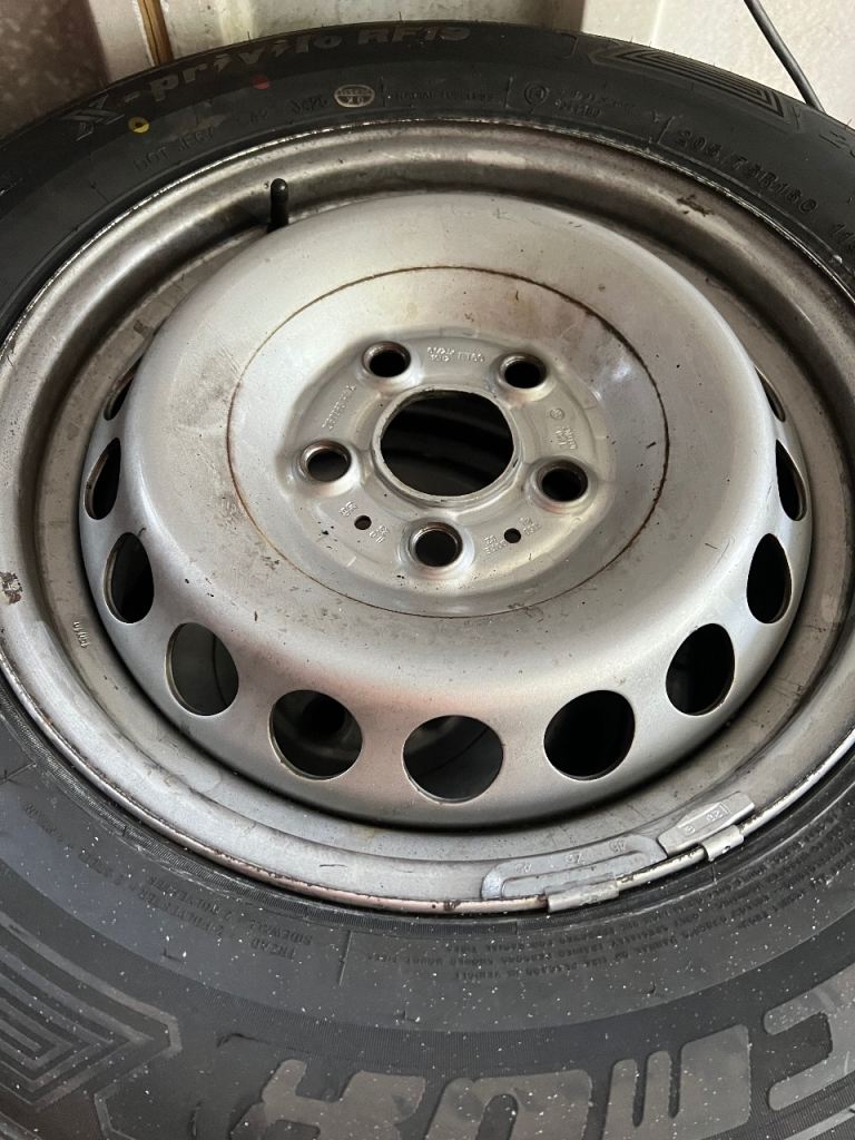 VW Crafter OEM steel wheels and tyres (x2 brand new)