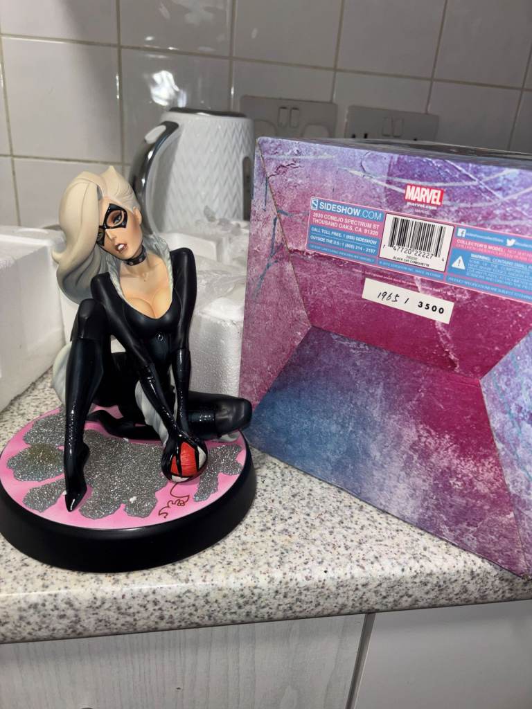 Sideshow Collectibles Black Cat Polystone Statue J. Scott Campbell Spider-Man Collection #1953/3500