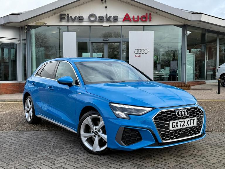 2022 Audi A3 1.4 TFSIe 40 S line Sportback 5dr Petrol Plug-in Hybrid S Tronic Euro 6 (s/ HATCHBAC...