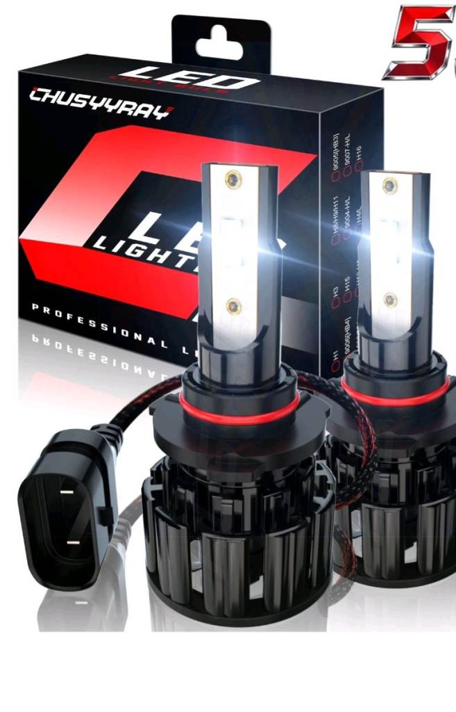 * BRAND NEW IN BOX 2x 9012 Car LED Headlight Bulbs High/Low Beam White
