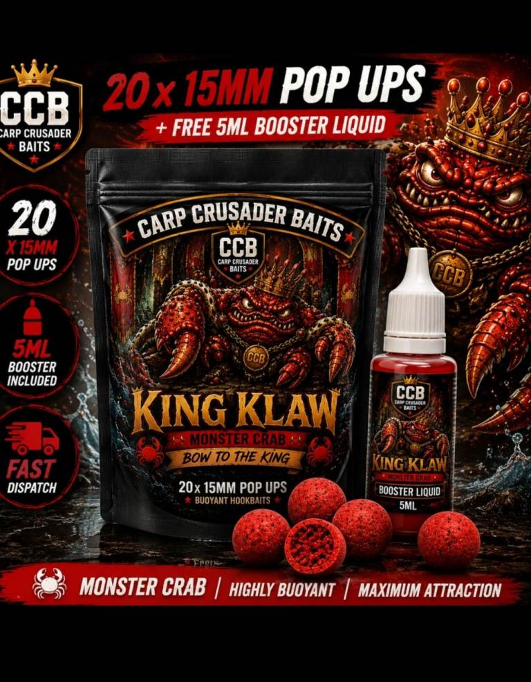 Monster crab pop up boilies and booster