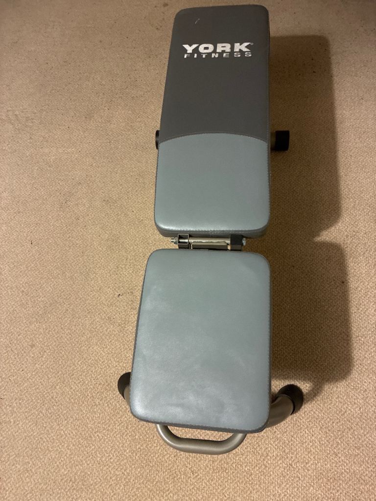 York Fitness Weight Bench – Grey, Good Condition