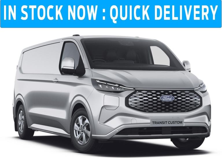NEW Ford Transit Custom 320L1 Limited Electric 65kwh 100kw 136ps AUTO Silver