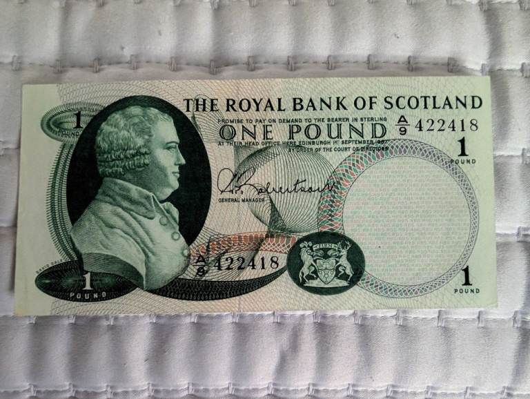 SOLD Scottish Banknote -The Royal Bank of Scotland 