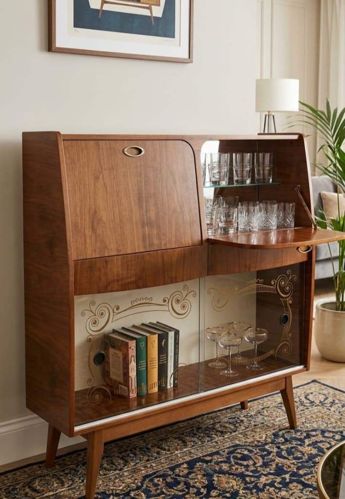​Retro Cocktail Cabinet – Likely Beautility Classic Mid-Century Home Bar