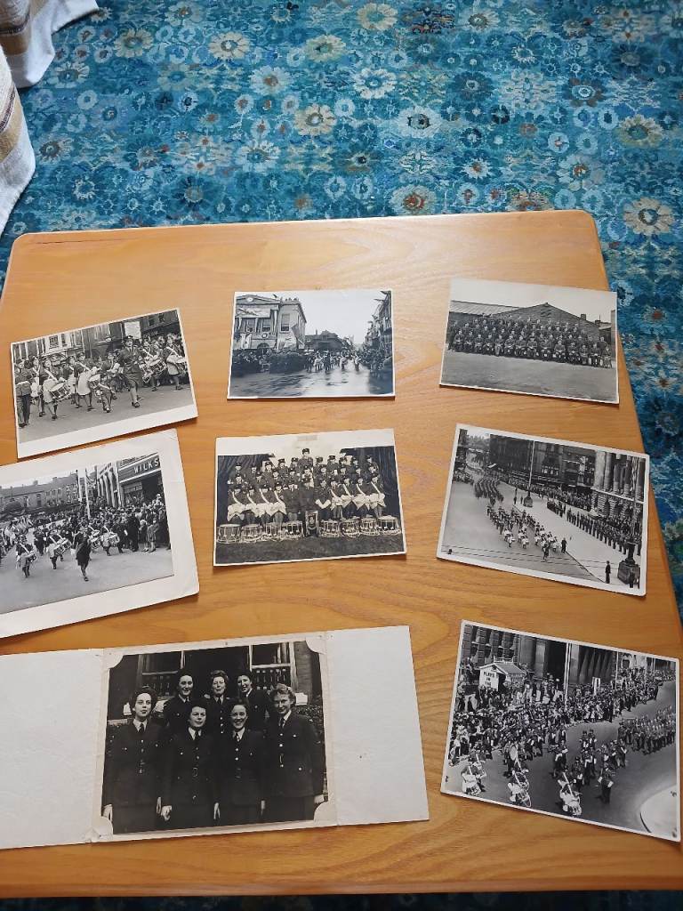 Vintage Black and White Photos - Military Parades and Groups
