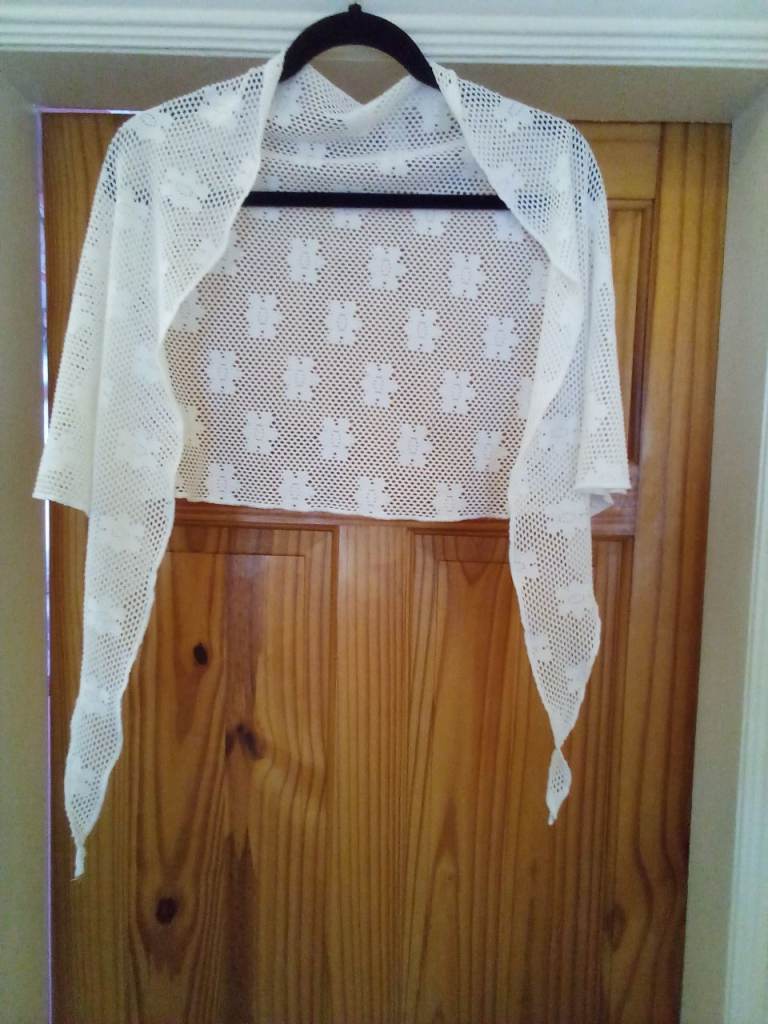 image for White Lacy Shawl